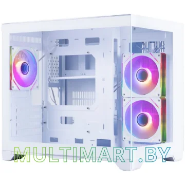 Корпус 1stPlayer MEGAVIEW MV6-TRANSPARENT ARGB (белый)